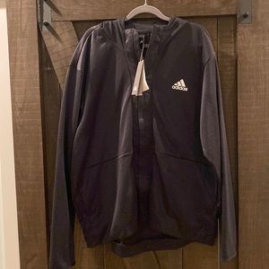 Adidas zip up hooded jacket - new with tags